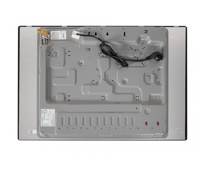 plaque gaz 5 bruleurs, verre noir, fonte, doubla couronne