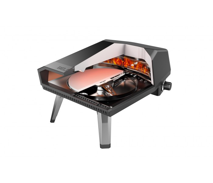 Four à pizza gaz, pierre tournante, rotative