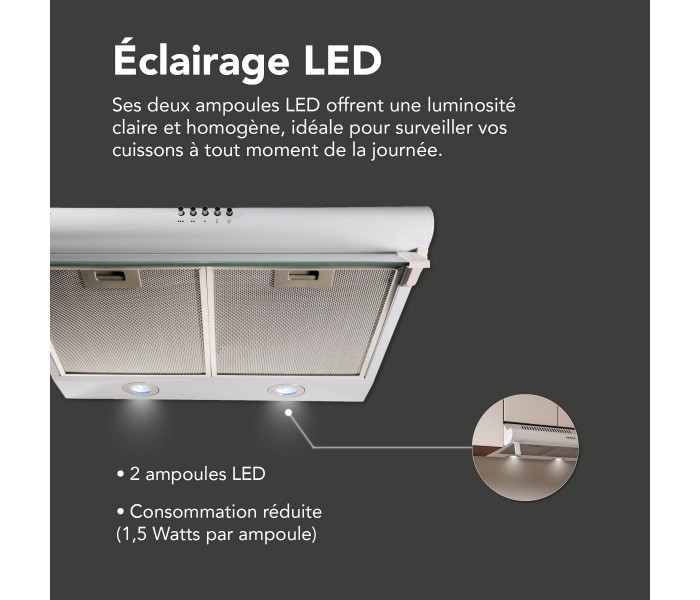 hotte casquette, blanche, blanc, double moteur, visiere, beldeko