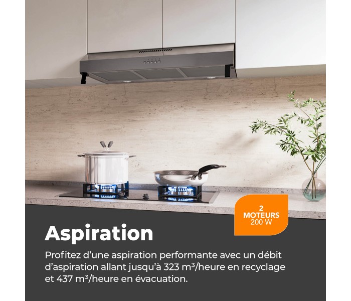 hotte casquette, hotte visiere, hotte fine, 90, 90cm, 90 cm