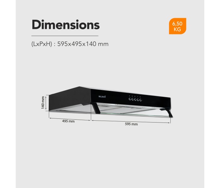 hotte casquette, 60 cm, noir, visiere,  puissante, double moteur