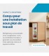 réfrigérateur integrable, encastrable, porte, frigo encastrable