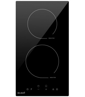 PLAQUE INDUCTION, 2 feux, 2 foyers, 2 zones, minuteur, booster, boost, encastrable, beldeko,