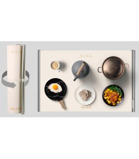 Chauffe plat souple, pliable, silicon, chauffe assiette