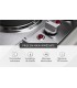 Plaque electrique, fonte, 2 feux, 2 foyers, 2 zones, encastrable, inox, boutons, manettes