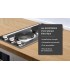 Plaque electrique, fonte, 2 feux, 2 foyers, 2 zones, encastrable, inox, boutons, manettes