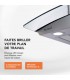 Hotte inox, verre, inclinée, arrondie, 60 cm, galbée, Callys, beldeko