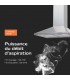 Hotte inox, 60 cm, pyramide, triangle, simple, 60