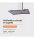 Hotte triangle inox 90cm 90 pyramide