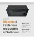 hotte encastrable, groupe aspirant,  noir,  52 cm, hotte encastrée