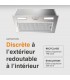 hotte encastrable, groupe aspirant,  Inox,  52 cm, hotte encastrée