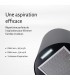 hotte ronde noir a suspendre ilot, hotte suspendu, ronde, noir, recyclage