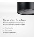 hotte ronde noir a suspendre ilot, hotte suspendu, ronde, noir, recyclage