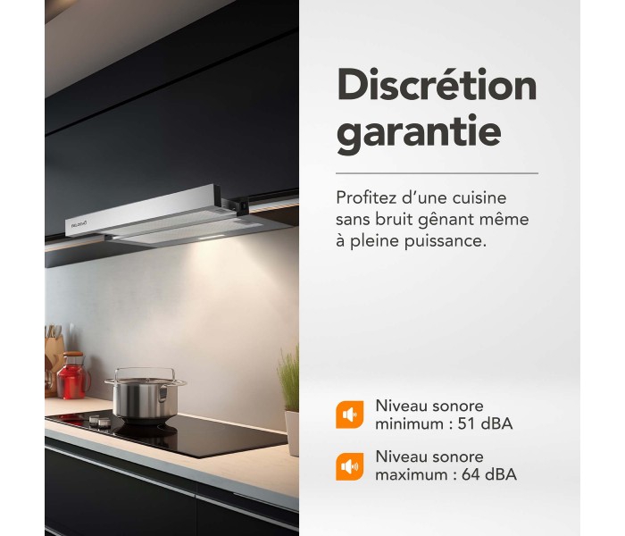 Hotte de cuisine tiroir 60cm, hotte groupe, coulissant, coulissante, tiroir, 60 cm