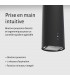 Hotte cylindre murale, ronde noir décorative Beldeko