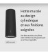 Hotte cylindre murale, ronde noir décorative Beldeko
