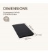 plaque de cuisson, encastrable, induction, 2 zones, puissante, minuteur,  2 foyers, slider