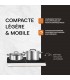 plaque induction portable 2 foyers, posable, mobile
