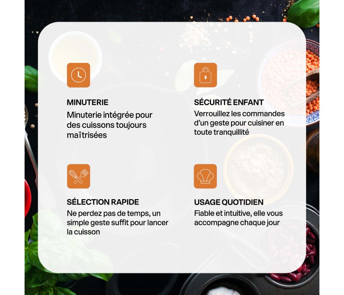 plaque induction portable 2 foyers, posable, mobile