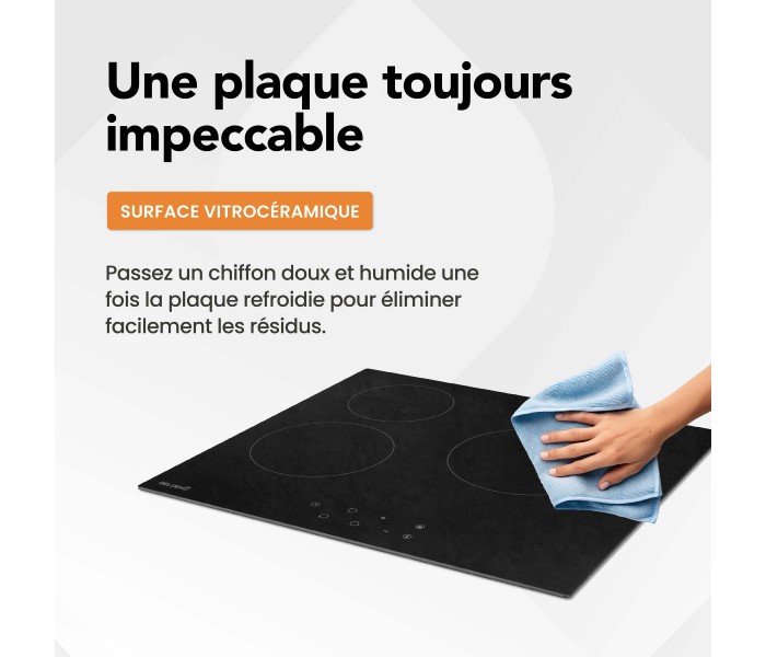Plaque de cuisson vitrocéramique Beldeko 3 foyers 3 feux 3 zones