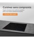 Table de cuisson vitrocéramique 4 foyers encastrable, avec minuteur