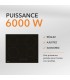 Table de cuisson vitrocéramique 4 foyers encastrable, avec minuteur