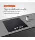 plaque induction, 4 feux, 4 foyers, 4 zones, encastrable, commande, boutons, manette, physique