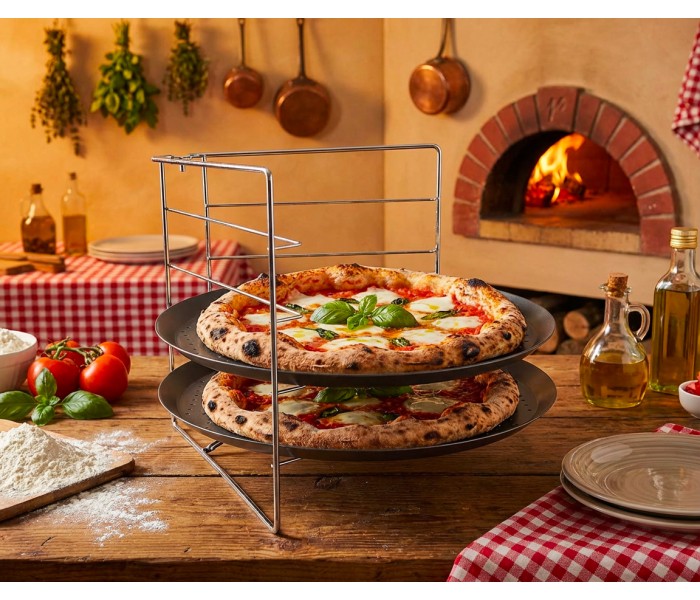 Porte plateau, pizza, support pizza, porte grilles, accessoires pizza, beldeko