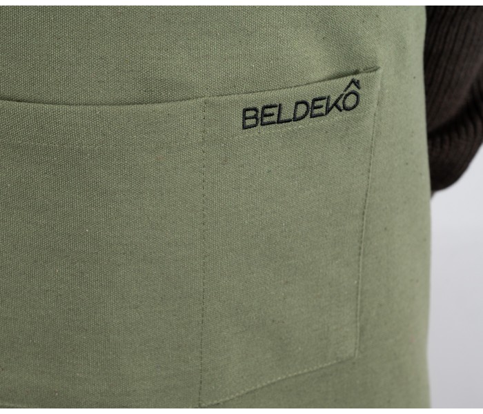 Tablier, tablier vert, tablier de chef, tablier de cuisine, accessoires pizz, beldeko