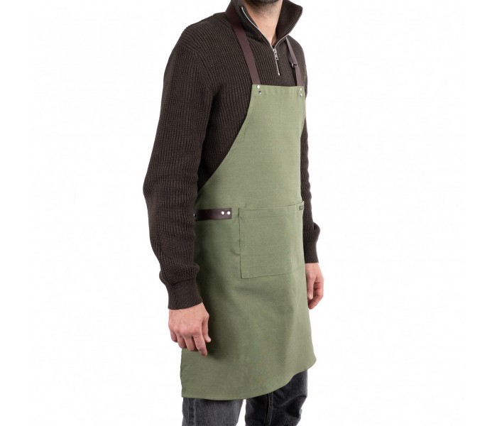 Tablier, tablier vert, tablier de chef, tablier de cuisine, accessoires pizza, beldeko