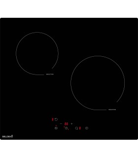 laque de cuisson à induction 3500W – Taille standard 59x52 cm avec seulement 2 foyers - minuteur