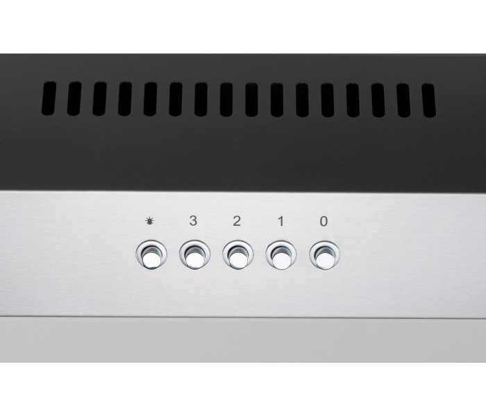 Hotte casquette inox 60cm visiere filtre à charbon recyclage evacuation