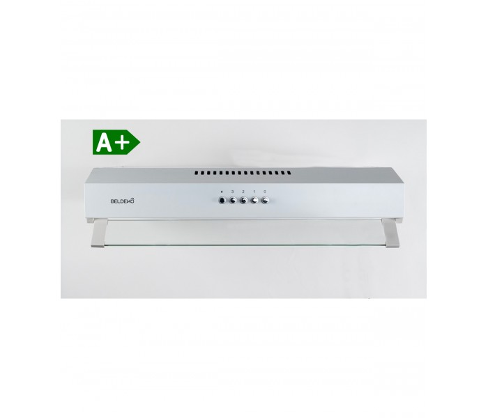 hotte casquette, hotte visiere, blanche, blanc, 60 cm, 59,5 cm, sous meuble, hotte chantier immobilier