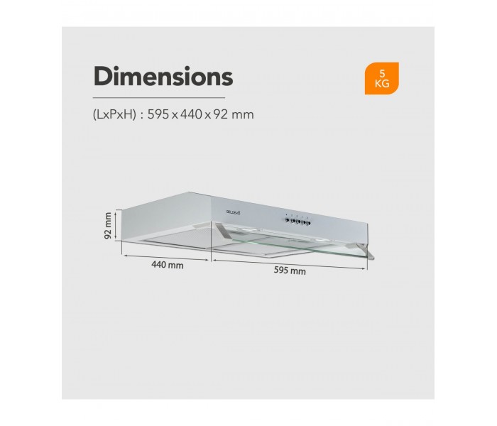 hotte casquette, hotte visiere, blanche, blanc, 60 cm, 59,5 cm, sous meuble, hotte chantier immobilier