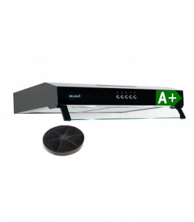 hotte casquette, hotte visière, noir, 60 cm, 59,5 cm, hotte fine, hotte chantier