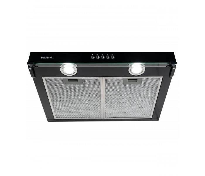 hotte casquette, hotte visière, noir, 60 cm, 59,5 cm, hotte fine, hotte chantier