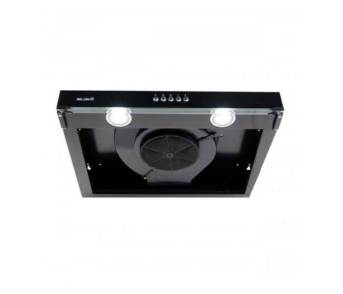 hotte casquette, hotte visière, noir, 60 cm, 59,5 cm, hotte fine, hotte chantier