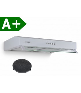 hotte casquette, hotte visiere, blanche, blanc, 60 cm, 59,5 cm, sous meuble, hotte chantier immobilier