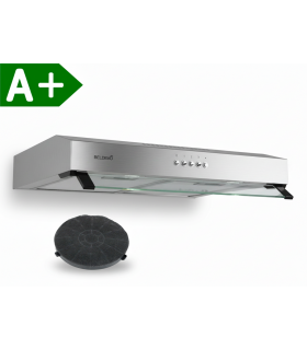 hotte casquette, hotte visière, inox, 60 cm, 59,5 cm, hotte fine, hotte chantier