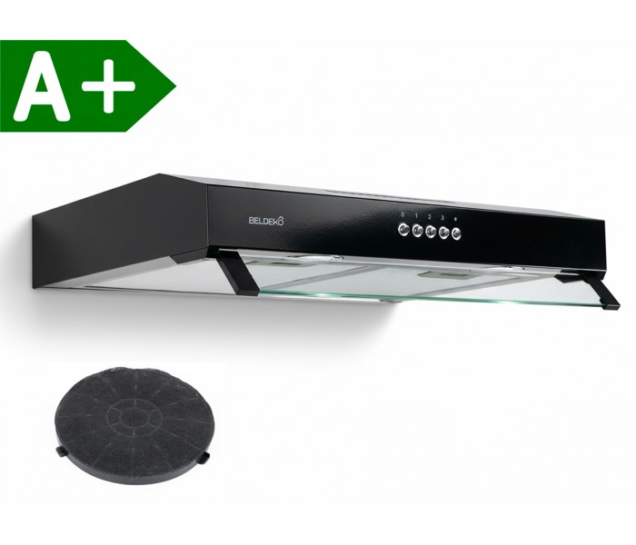 Hotte casquette Rivage 60 cm – Performance A+ design extra-plat BelDeko Eco