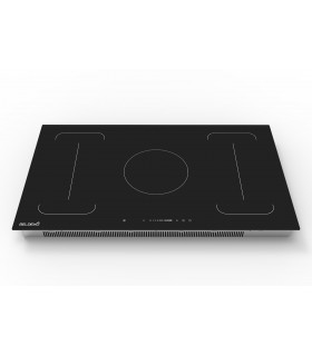 Plaque induction 5 foyers, zones flex, grande plaque de cuisson