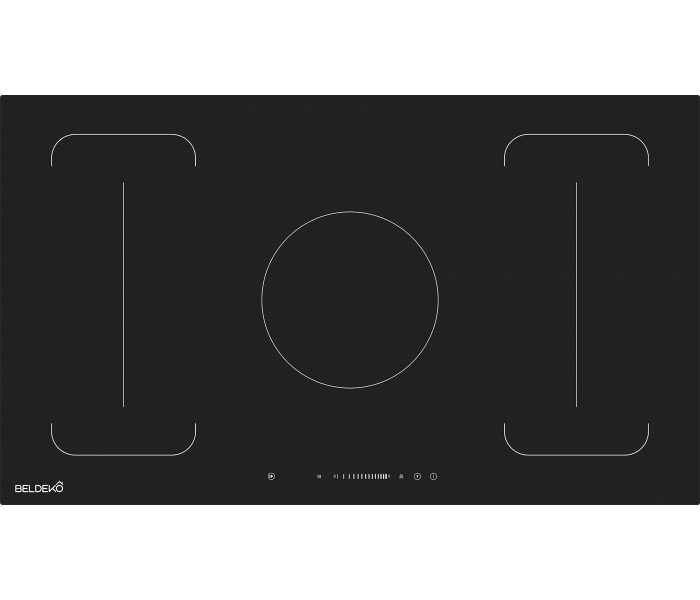 Plaque induction 5 foyers, zones flex, grande plaque de cuisson