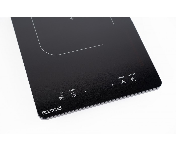 Plaque à Induction Portable 1 Feu 2100W - 9 Niveaux de Puissance - Minuteur 99 min - Sécurité Enfant - Extra fine - Posable