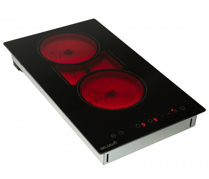 plaque vitrocéramique, domoino, table de cuisson, vitro, vitrocéramique, flex, multizones, 2 foyers, 2 zones, 2 bruleurs