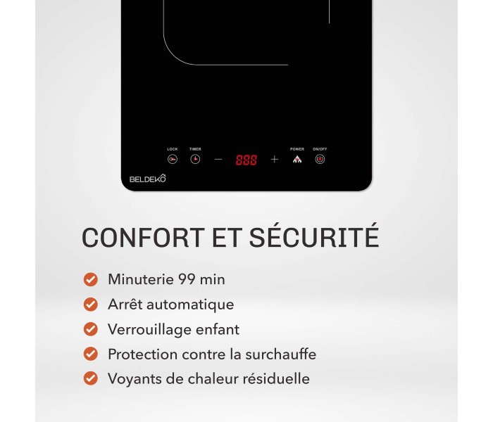 plaque induction posable, 1 feux, 1 foyer, 1 zone, plaque induction portable