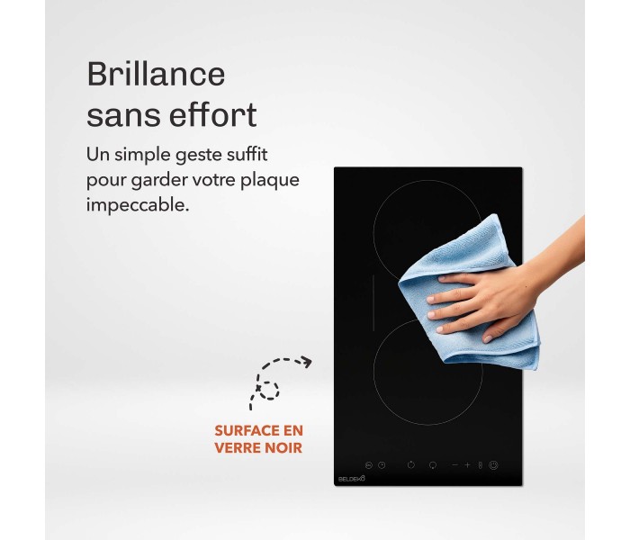 plaque vitrocéramique, domoino, table de cuisson, vitro, vitrocéramique, flex, multizones, 2 foyers, 2 zones, 2 bruleurs