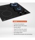 plaque bridge, plaque de cuisson double, gaz et induction, plaque mixte induction gaz, encastrable, 4 foyers