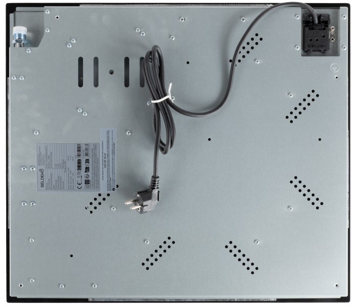 Plaque de cuisson mixte 3 gaz et 1 vitrocéramique – Double couronne 7400 W – Manettes