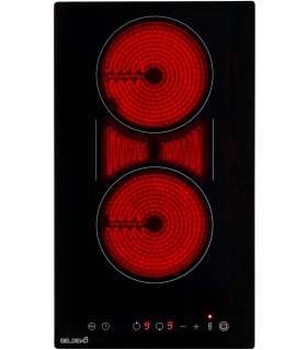 plaque vitrocéramique, domoino, table de cuisson, vitro, vitrocéramique, flex, multizones, 2 foyers, 2 zones, 2 bruleurs