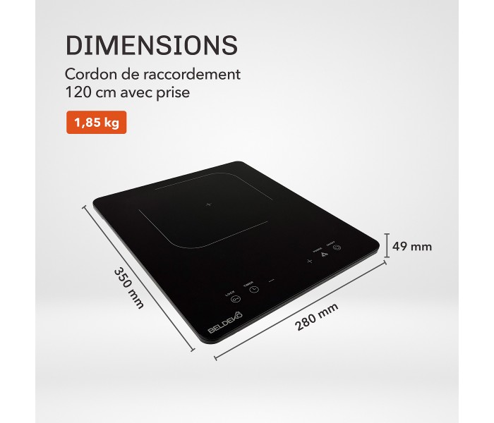 plaque induction posable, 1 feux, 1 foyer, 1 zone, plaque induction portable